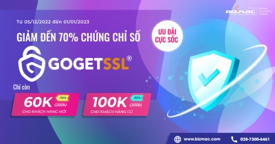 Siêu hấp dẫn: Goget SSL tung ưu đãi giảm giá sốc đến 70%